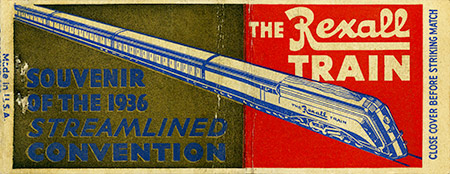 1936 Rexall Train Badge