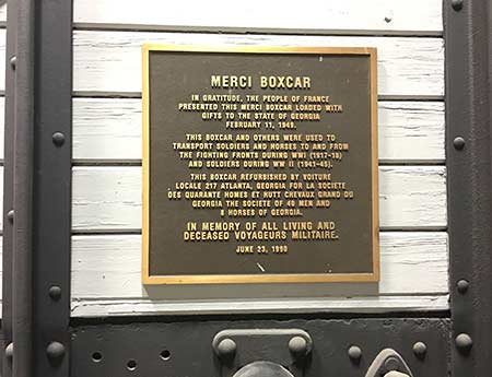 1949 Merci Train Boxcar Georgia